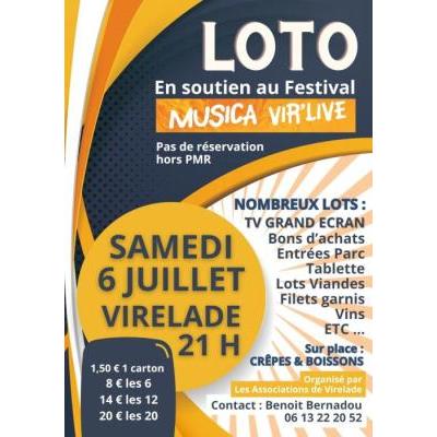 Photo du Loto Exceptionnel, en soutien au Festival Musica Vir'Live à Virelade