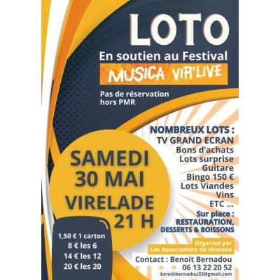 Photo du Loto de soutien au Festival Musica Vir'Live à Virelade