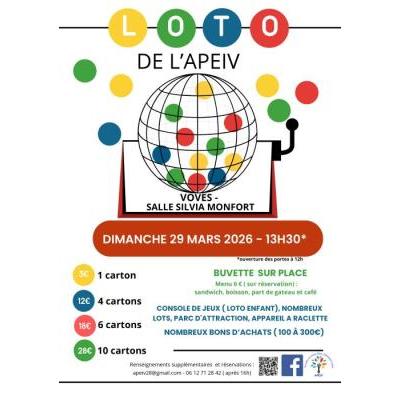 Photo du LOTO DE L'APEIV à Voves