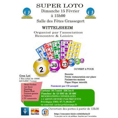 Photo du Super Loto de Rencontre & Loisirs à Wittelsheim