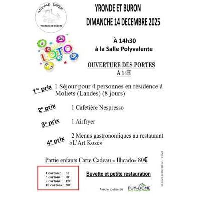 Photo du Loto de l'Amicale Laïque d'Yronde et Buron à Yronde-et-Buron