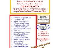 Grand loto du comit&eacute; des f&ecirc;tes d'Aunay sur Odon