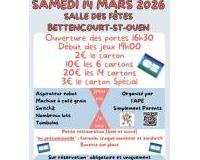 Loto de l'APE Simplement Parents de Bettencourt Saint Ouen