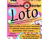 Grand Loto de l'association Ecole Buissonnière