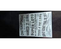 Super loto de l'APE de Chateauponsac 