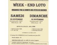 LOTO DU COMITE DES FETES DE RACINES