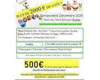 Loto de noel plus de  2000€ de lots et bons d 'achats 