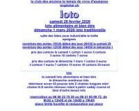 loto du club des anciens LE TEMPS DE VIVRE