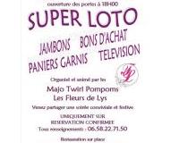 Super loto des Majo-Twirl Pompoms Les Fleurs de Lys