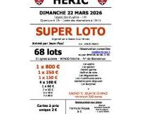 SUPER LOTO du Basket Club H&eacute;ricois