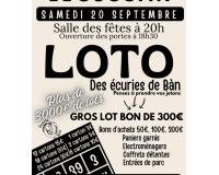 Loto associatif des Ecuries de Bàn
