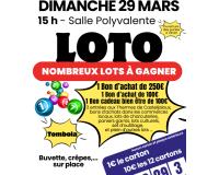 Loto au profit de l'&eacute;cole &eacute;l&eacute;mentaire de M&eacute;zin