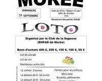 Loto organisé par le Club de la Sagesse (EHPAD Morée)
