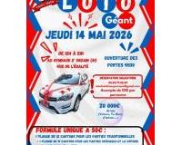 LOTO GEANT - JEUDI 14 MAI 2026 &agrave; Onzain