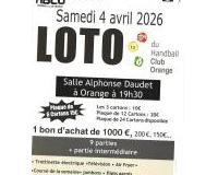 SUPER LOTO DU HANDBALL CLUB ORANGE