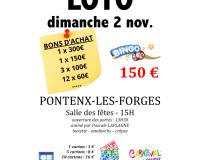Loto bingo au profit du Carnaval de PONTENX