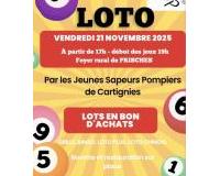 Loto des jeunes sapeurs pompiers de CARTIGNIES 