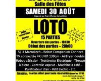 Loto en 15 parties Samedi 30 Août 2025 à la salle des Fêtes de Rumilly (74)