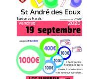 loto de la st André football spécial bons d'achat