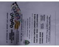 SUPER _LOTO/  en carte  cadeaux 3150€ animé par Antony et Olivia avec sono+ écra