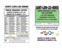 grand loto de clôture avec bingos et fétiche