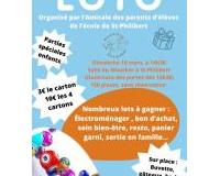 loto organisé par l'amicale des parents d'élèves de l'école de St Philibert