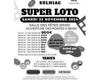 SUPER LOTO animé par Gilles, 1er lot 900 €