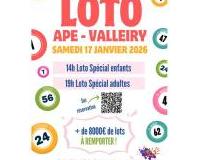LOTO de l'Association des Parents d'&Eacute;l&egrave;ves de Valleiry
