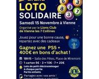 LOTO SOLIDAIRE DU LIONS CLUB DE VIENNE LES 7 COLLINES