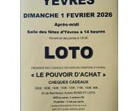 Loto Pouvoir d'achats des Sapeurs pompiers d'Yèvres